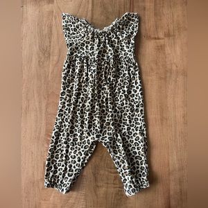 Old Navy Leopard Ruffle Sleeve Jumpsuit